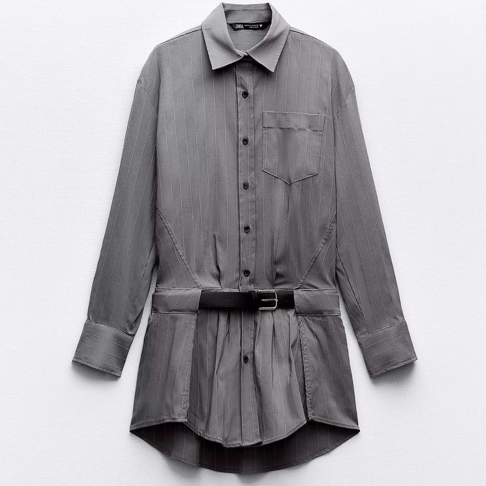 Zara Gray Romper Dress, XXL